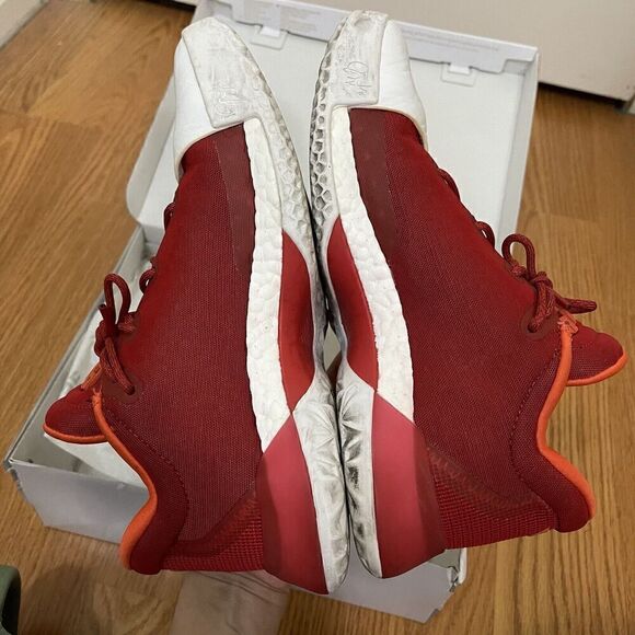 Adidas Harden Vol 1 Home Basketball Shoe Red White Boost James Harden size 5